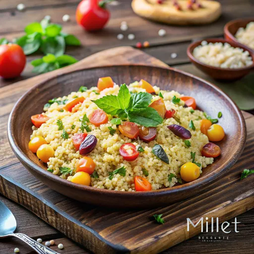 Kasza Złocista z Pieczonymi Warzywami